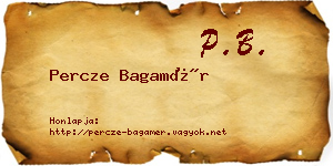 Percze Bagamér névjegykártya