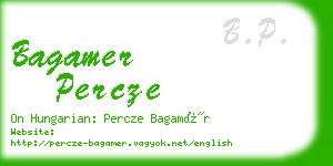 bagamer percze business card